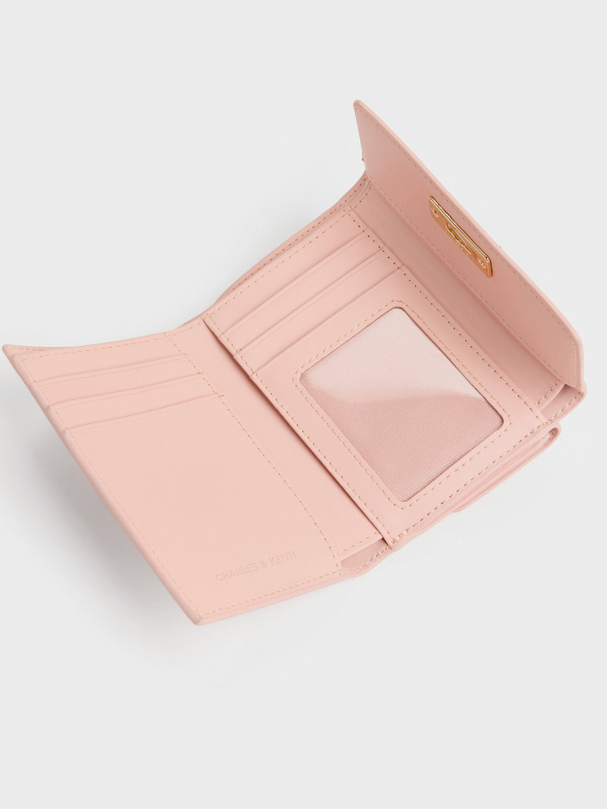 CHARLES & KEITH Classic / Tricha Turn-Lock Wallet - Pink