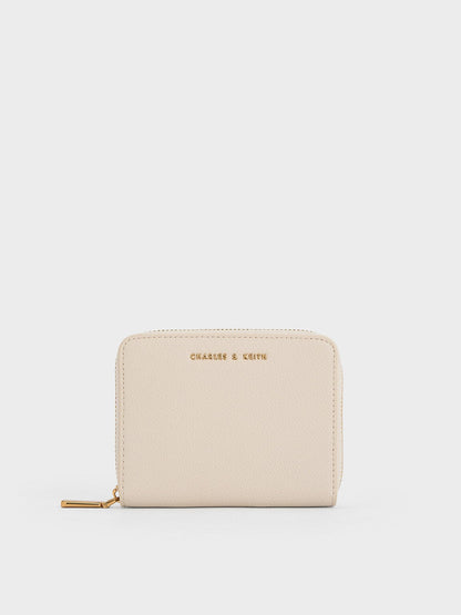 CHARLES & KEITH Popular / Basic Square Wallet - Ivory