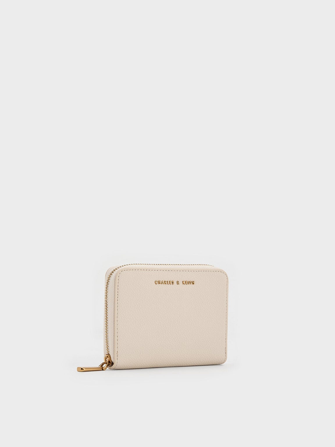 CHARLES & KEITH Popular / Basic Square Wallet - Ivory