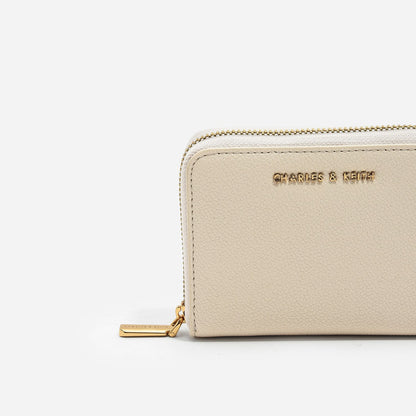 CHARLES & KEITH Popular / Basic Square Wallet - Ivory