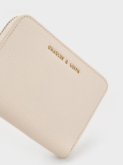CHARLES & KEITH Popular / Basic Square Wallet - Ivory