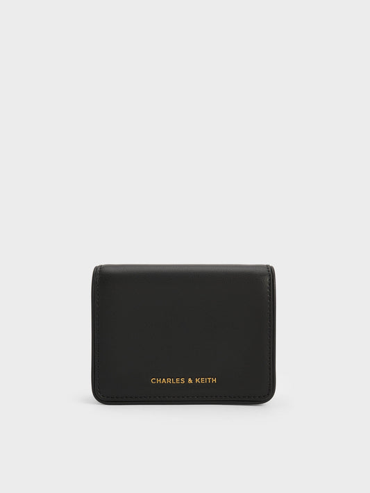 CHARLES & KEITH Smart Buy / Lyla Knotted-Strap Wallet - Black