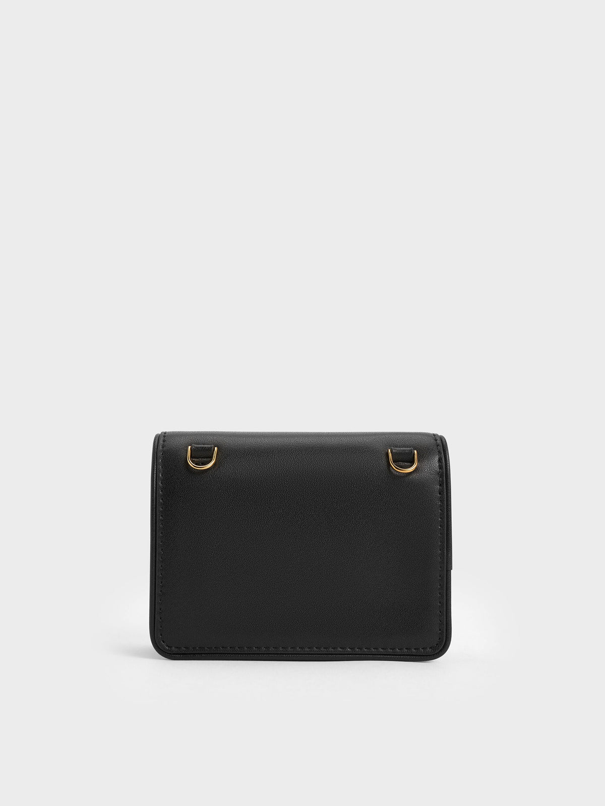 CHARLES & KEITH Smart Buy / Lyla Knotted-Strap Wallet - Black