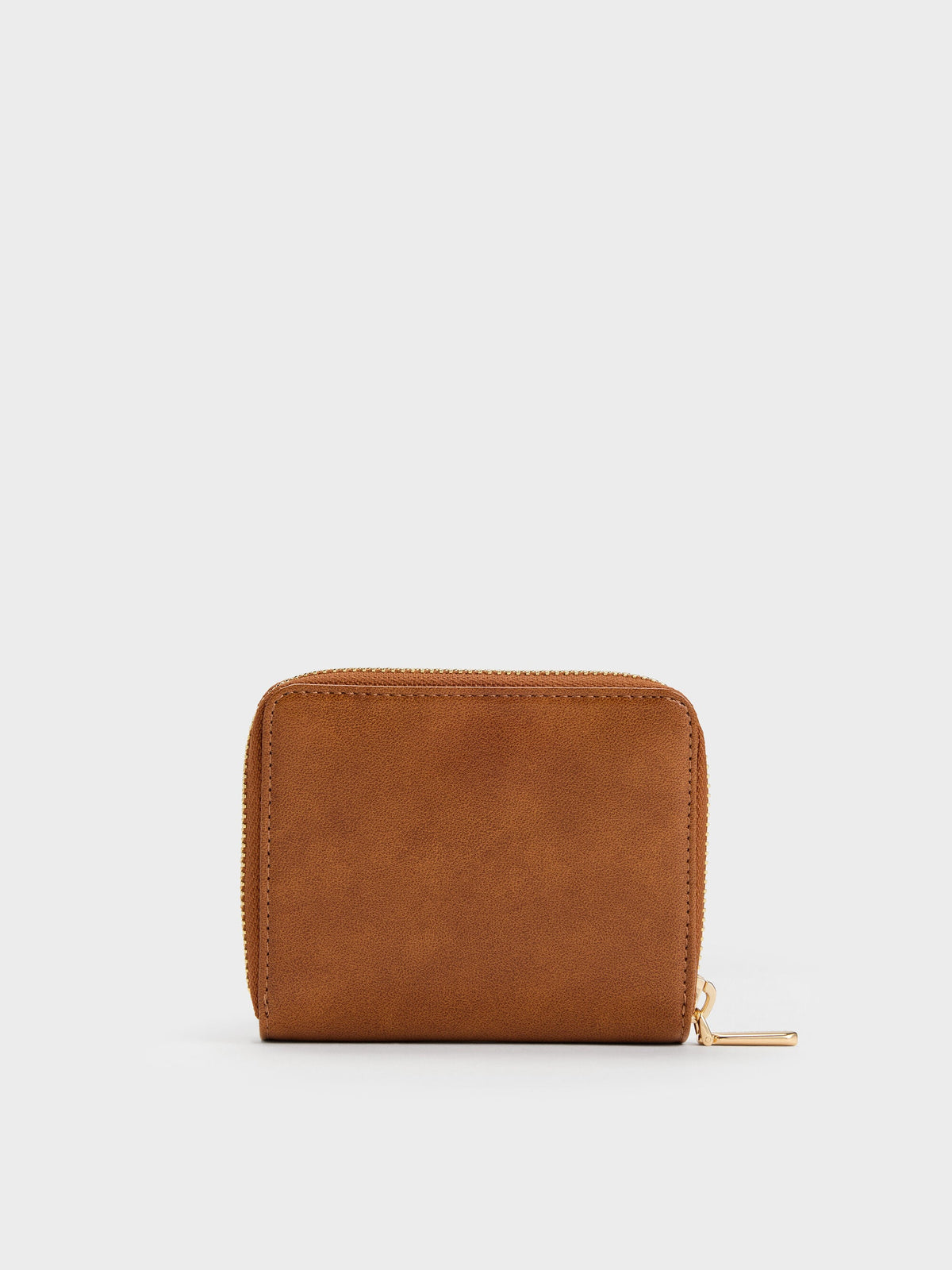 CHARLES & KEITH Value / Finley Zip-Around Small Wallet - Distressed Tan