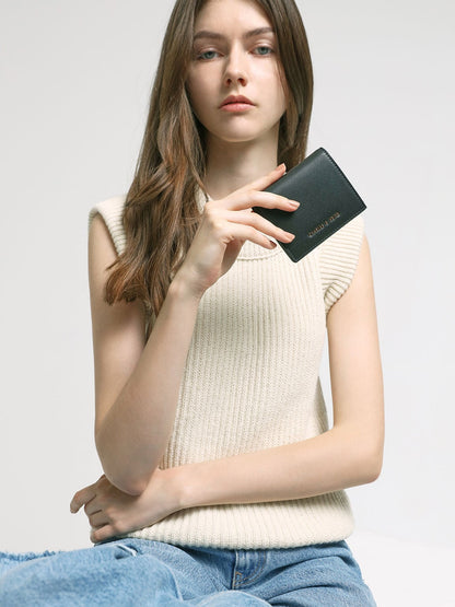 CHARLES & KEITH Customer Favorite / Daisy Bi-Fold Small Wallet - Black