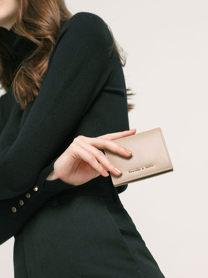 CHARLES & KEITH Recommended / Daisy Bi-Fold Small Wallet - Sand