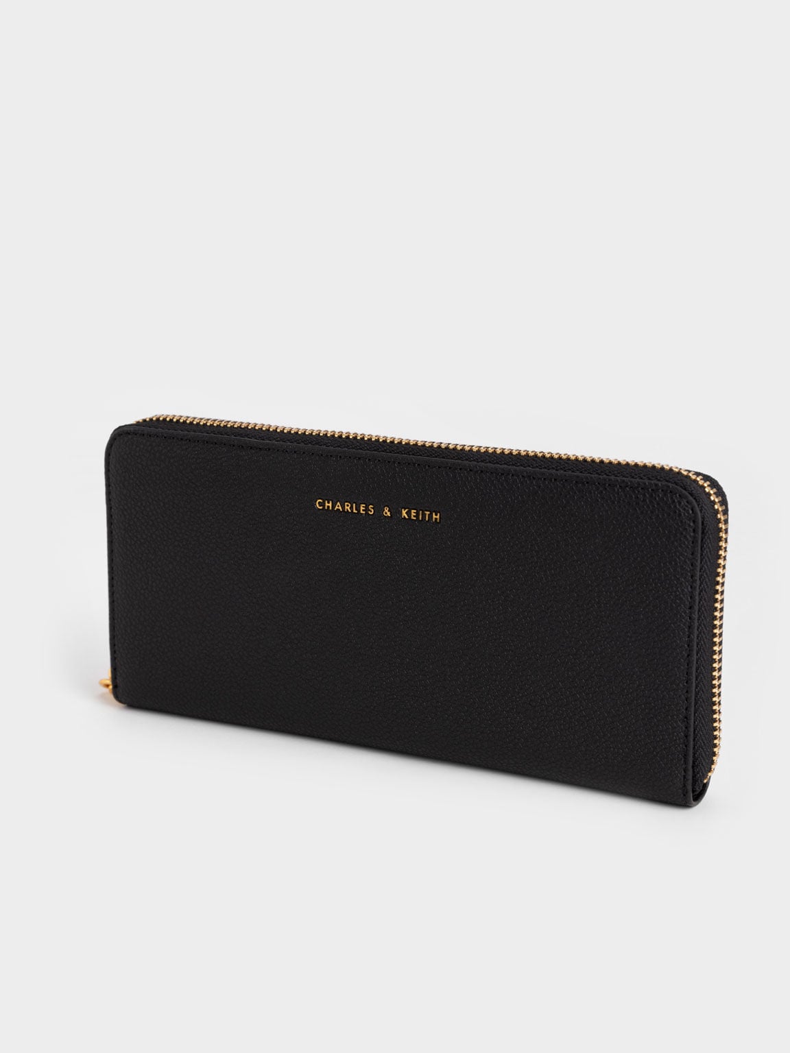 CHARLES & KEITH Premium / Dulcie Zip-Around Long Wallet - Black