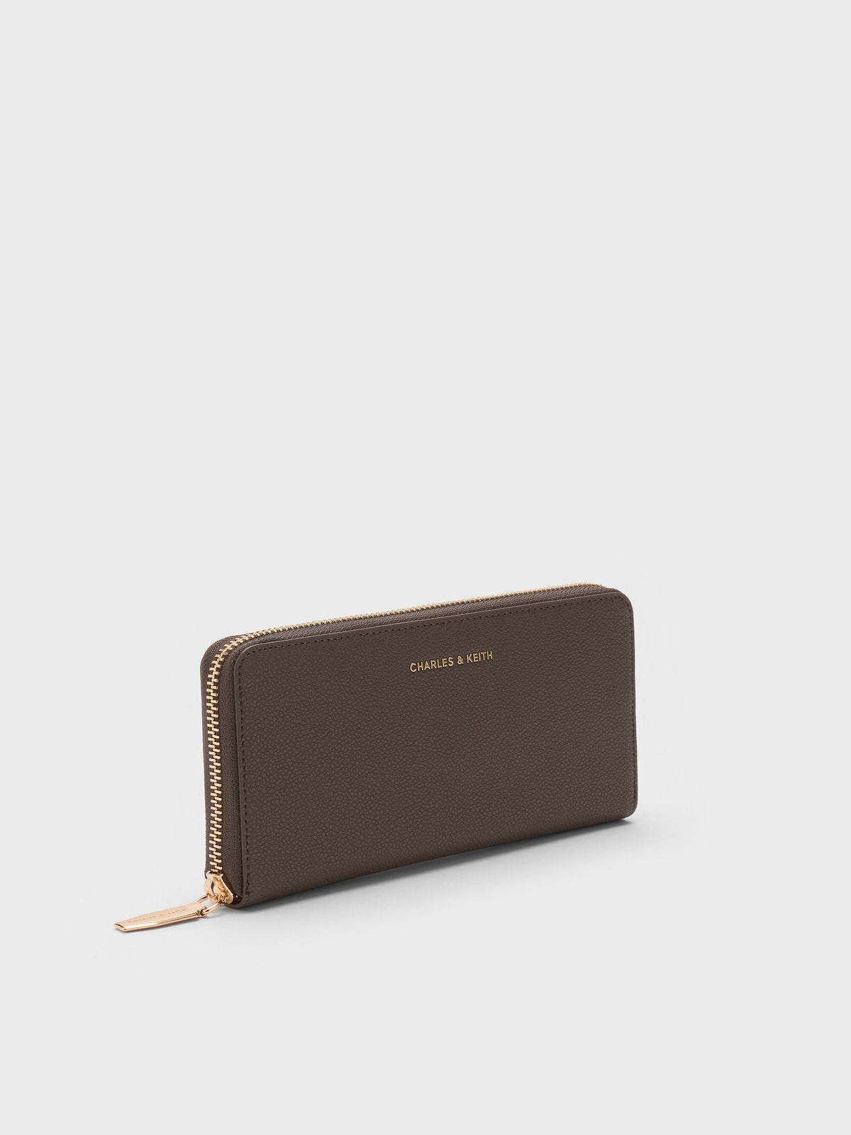 CHARLES & KEITH Trending / Dulcie Zip-Around Long Wallet - Dark Moss