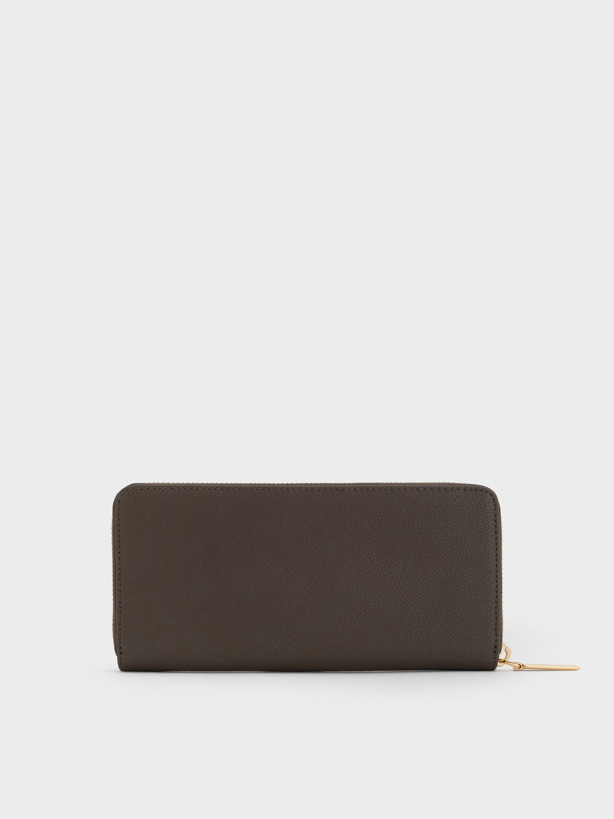 CHARLES & KEITH Trending / Dulcie Zip-Around Long Wallet - Dark Moss
