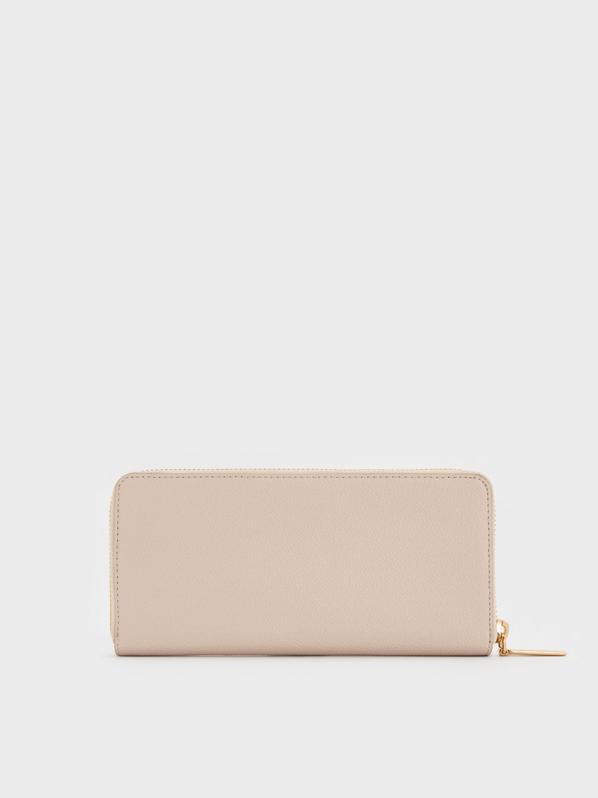 CHARLES & KEITH Hot Sale / Dulcie Zip-Around Long Wallet - Oat