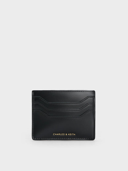 CHARLES & KEITH Popular / Carli Multi-Slot Card Holder - Black