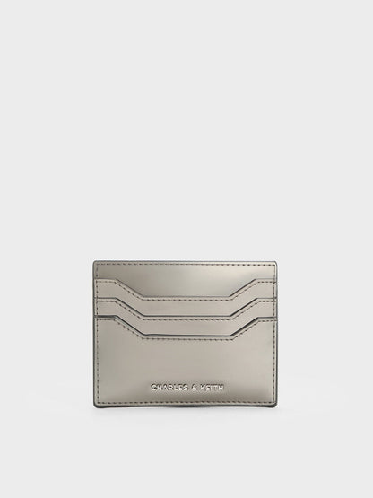 CHARLES & KEITH Exclusive / Carli Metallic Multi-Slot Card Holder - Pewter