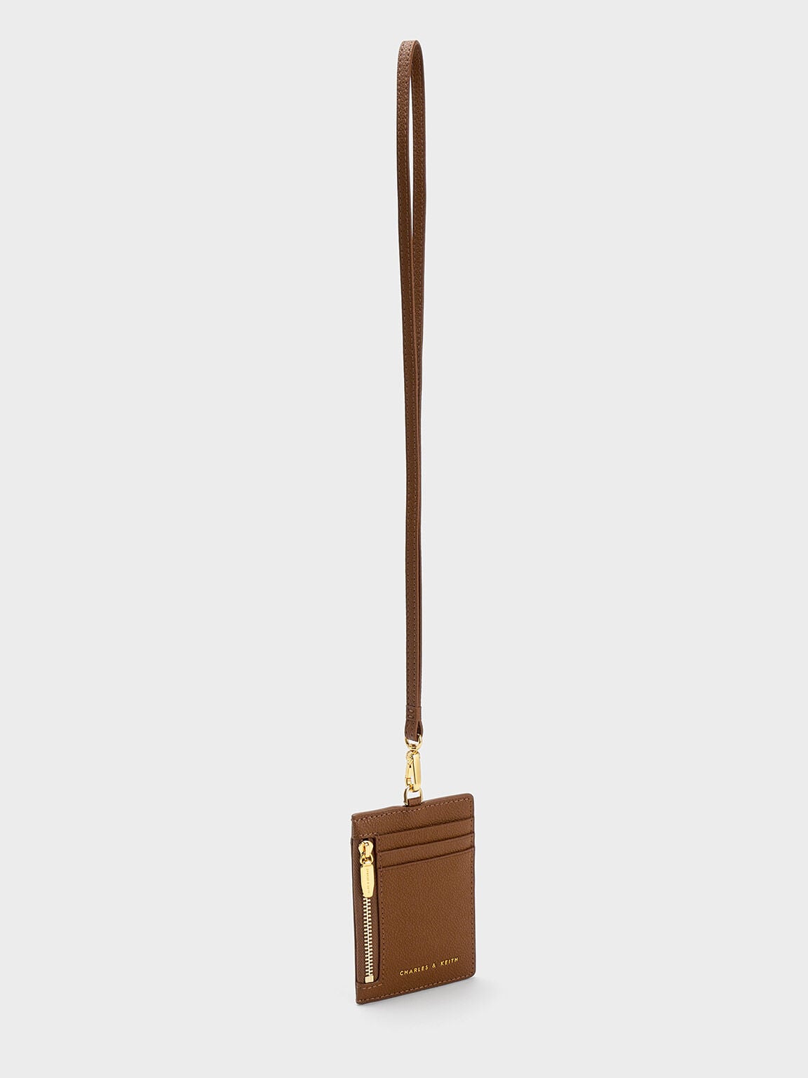CHARLES & KEITH Customer Favorite / Twilia Card Holder With Lanyard - Chocolate