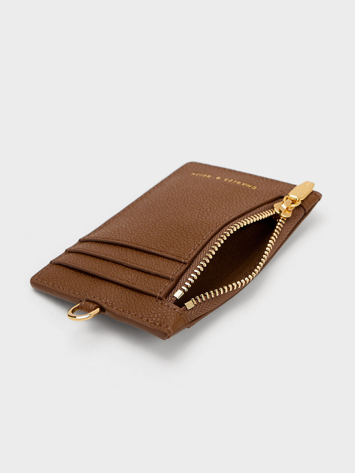 CHARLES & KEITH Customer Favorite / Twilia Card Holder With Lanyard - Chocolate