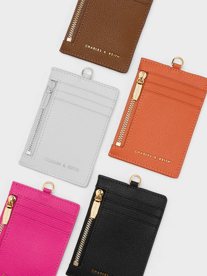 CHARLES & KEITH Customer Favorite / Twilia Card Holder With Lanyard - Black