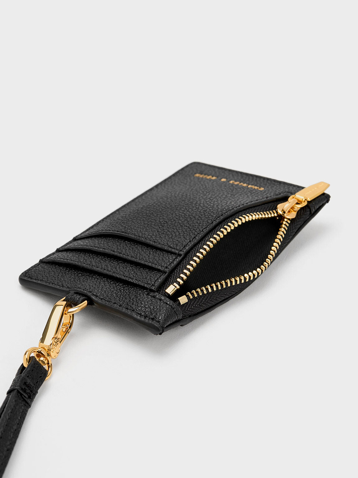 CHARLES & KEITH Customer Favorite / Twilia Card Holder With Lanyard - Black