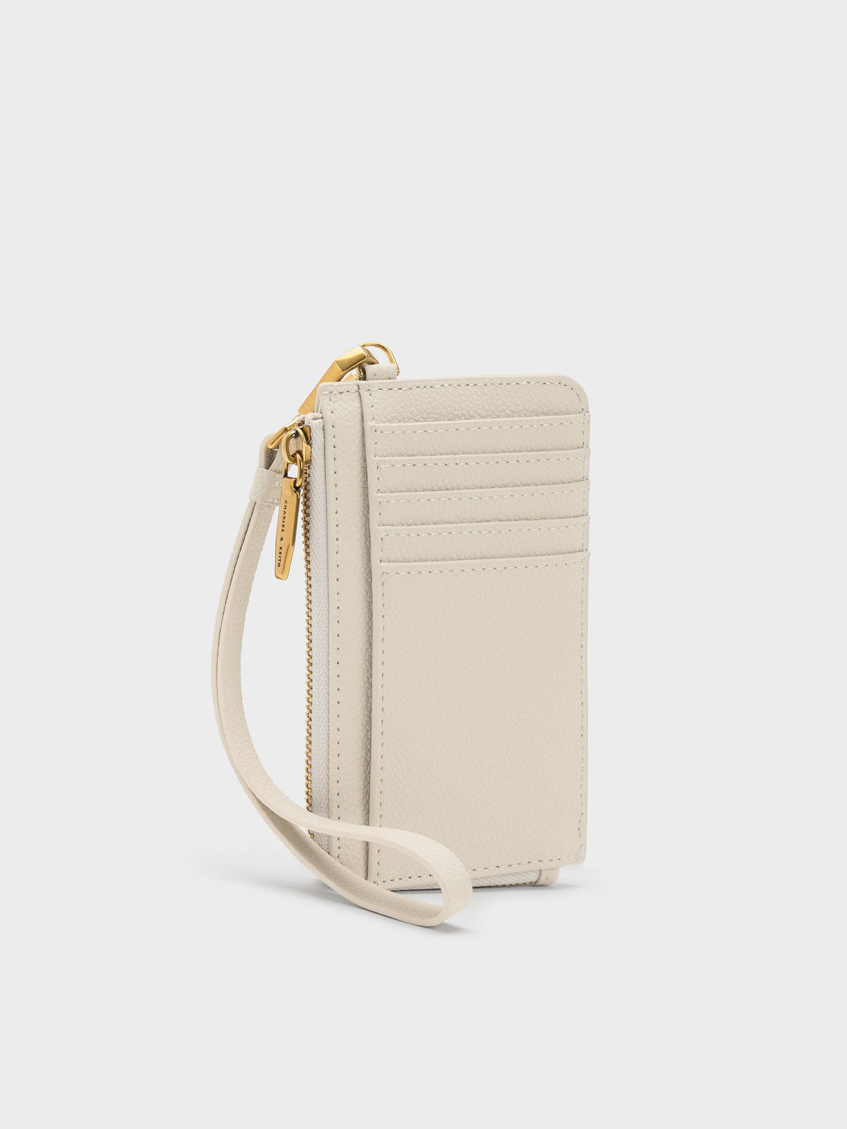 CHARLES & KEITH Premium / Dixie Wristlet Card Holder - Cream