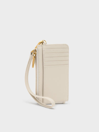 CHARLES & KEITH Premium / Dixie Wristlet Card Holder - Cream