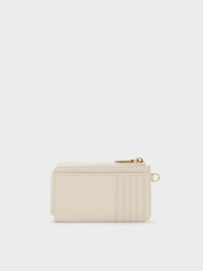 CHARLES & KEITH Premium / Dixie Wristlet Card Holder - Cream