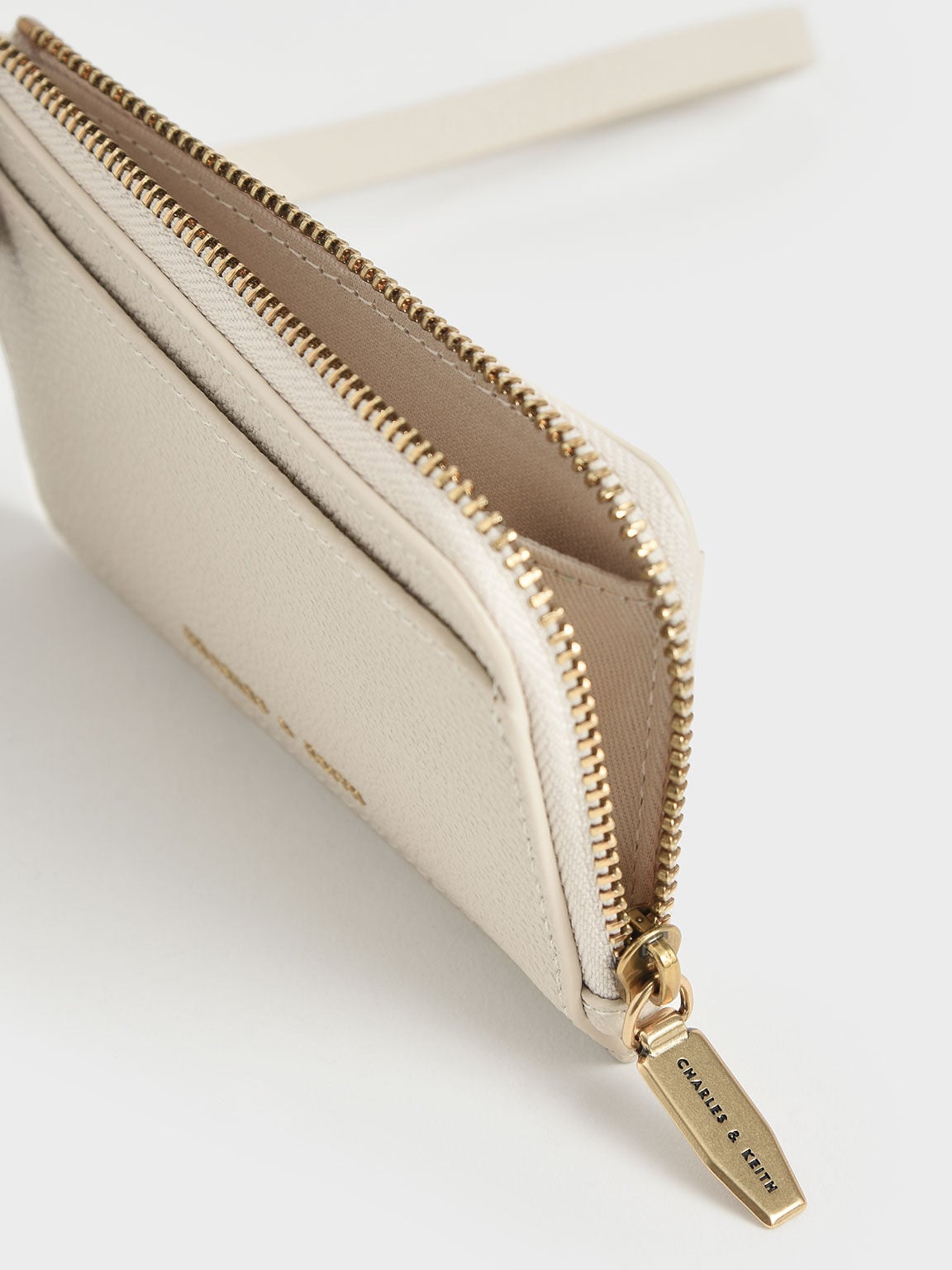 CHARLES & KEITH Premium / Dixie Wristlet Card Holder - Cream