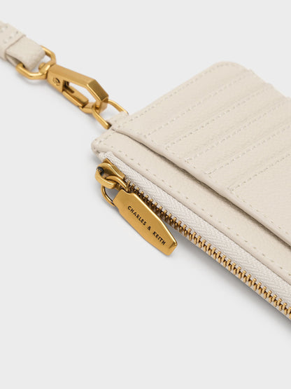 CHARLES & KEITH Premium / Dixie Wristlet Card Holder - Cream