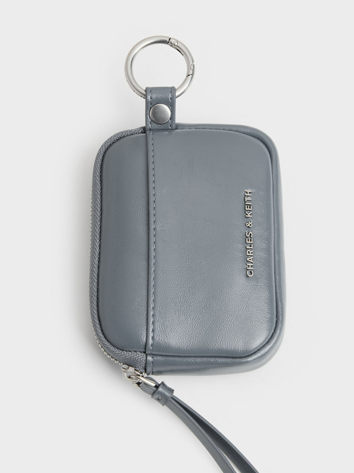 CHARLES & KEITH Exclusive / Tatiana Zip-Around Card Holder - Smoky Blue