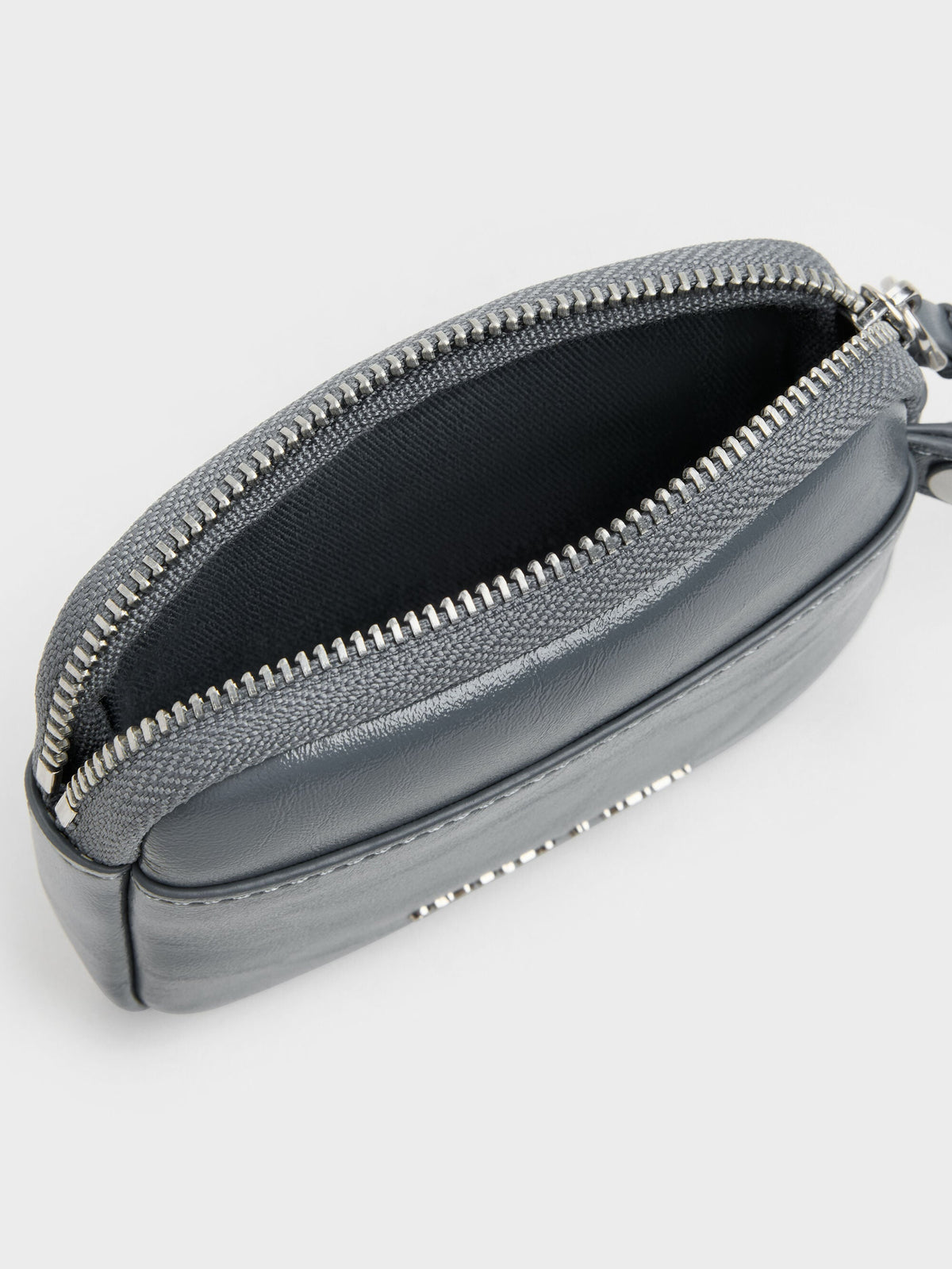 CHARLES & KEITH Exclusive / Tatiana Zip-Around Card Holder - Smoky Blue