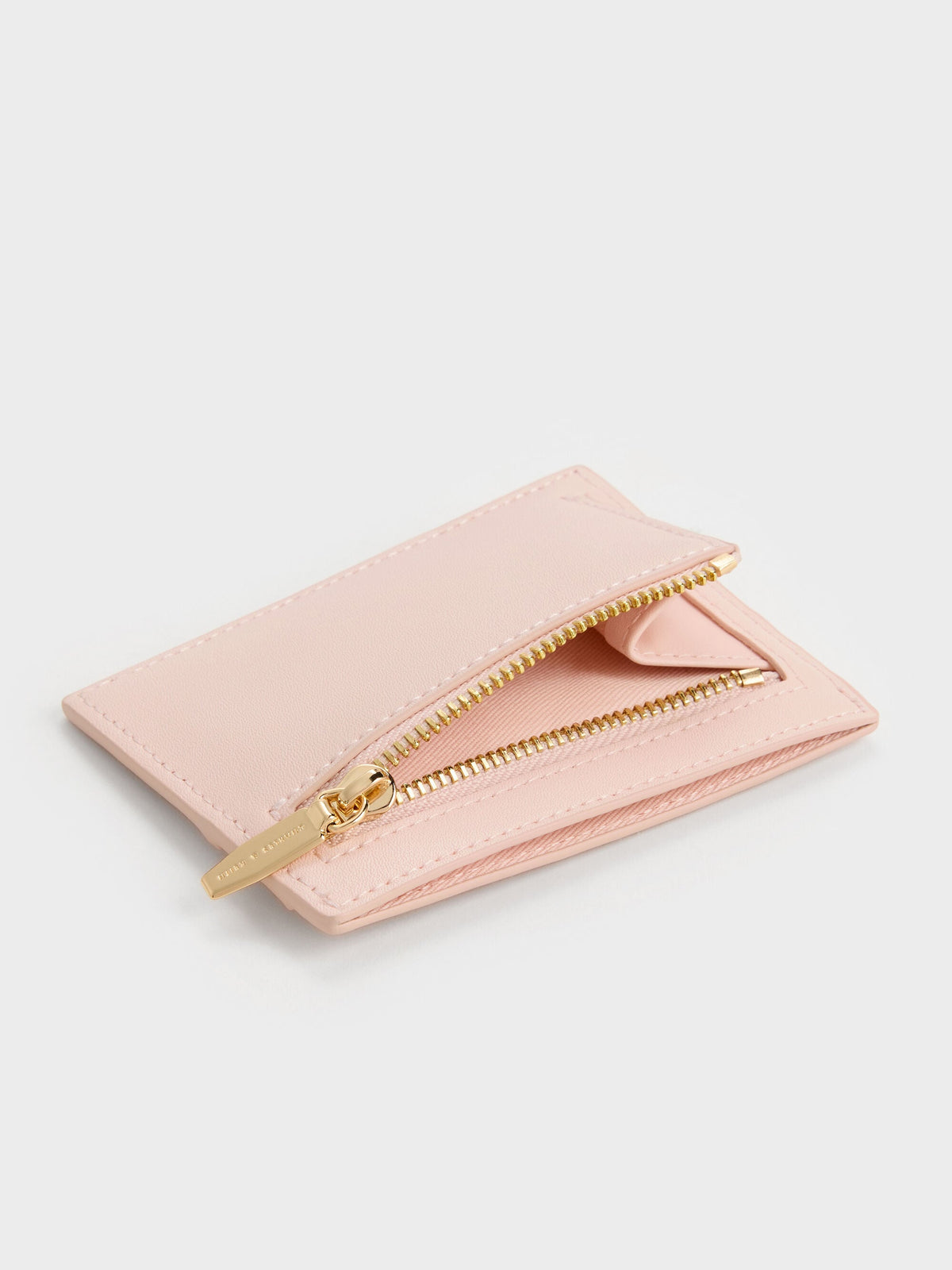 CHARLES & KEITH New / Carli Multi-Slot Card Holder - Soft Pink