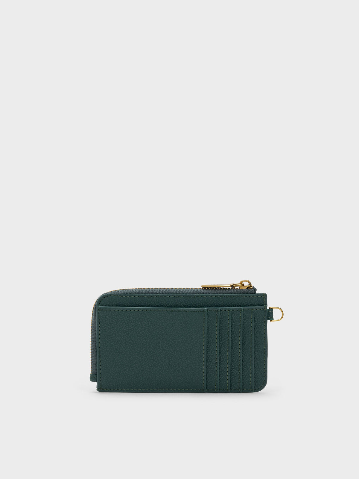 CHARLES & KEITH Best Seller / Multi-Slot Wristlet Card Holder - Dark Green