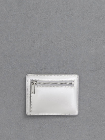 CHARLES & KEITH Deals / Carli Metallic Leather Multi-Slot Card Holder - Silver