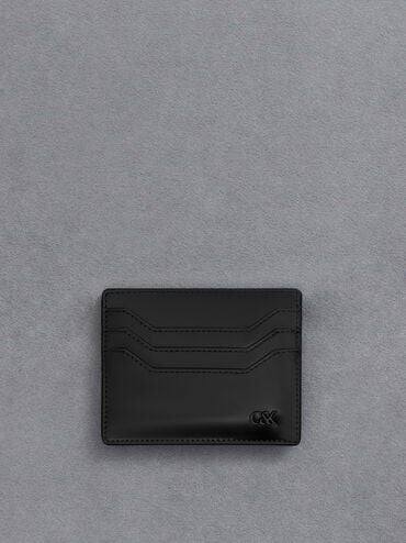CHARLES & KEITH Featured / Carli Leather Multi-Slot Card Holder - Black