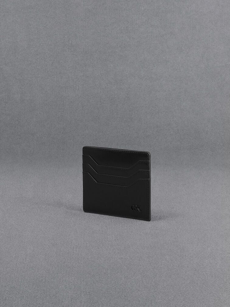 CHARLES & KEITH Featured / Carli Leather Multi-Slot Card Holder - Black