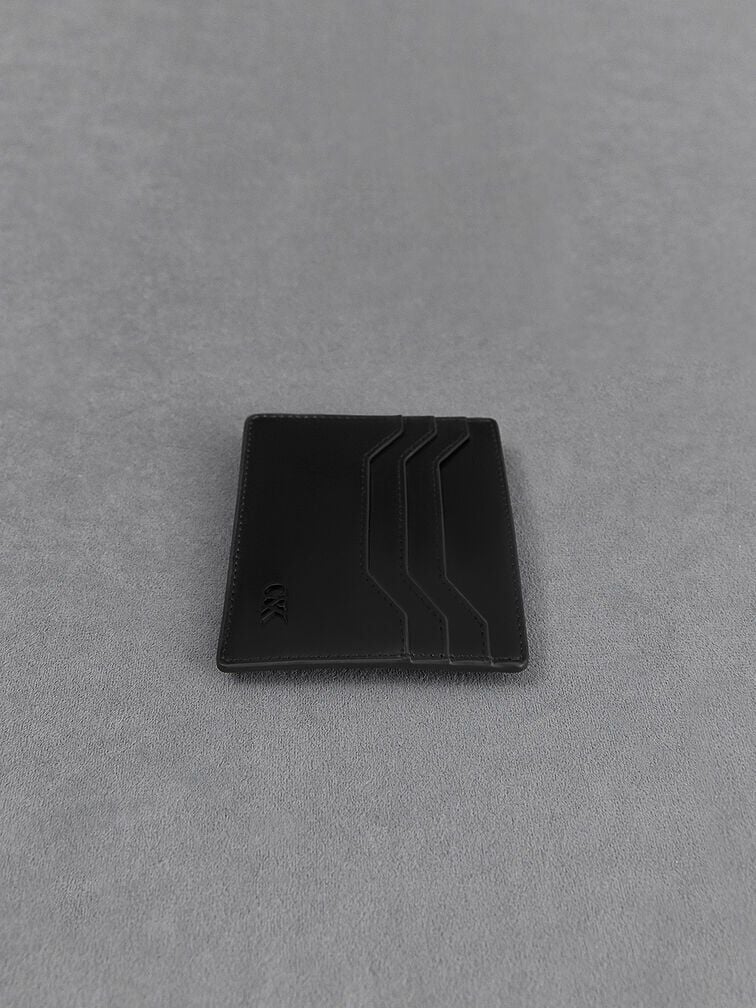 CHARLES & KEITH Featured / Carli Leather Multi-Slot Card Holder - Black