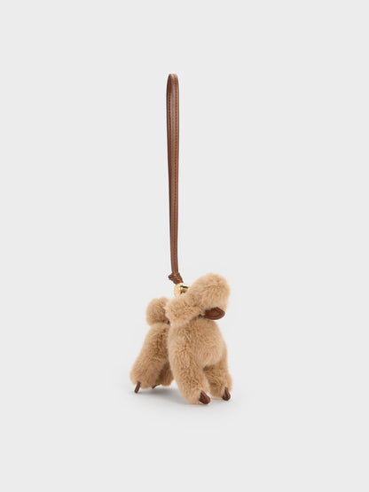 CHARLES & KEITH Trending / Faux Shearling Poodle Charm - Multi