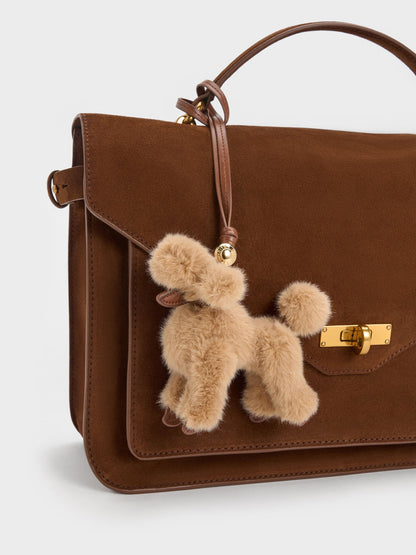 CHARLES & KEITH Trending / Faux Shearling Poodle Charm - Multi