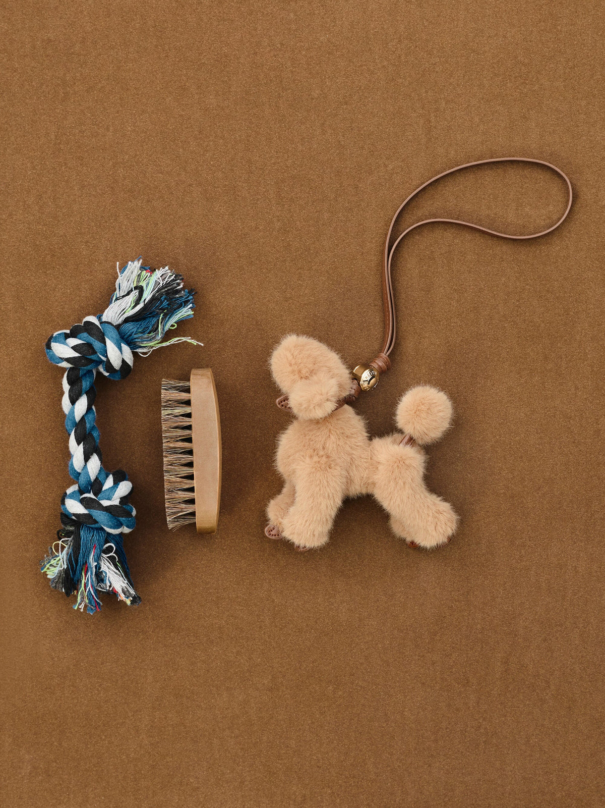 CHARLES & KEITH Trending / Faux Shearling Poodle Charm - Multi