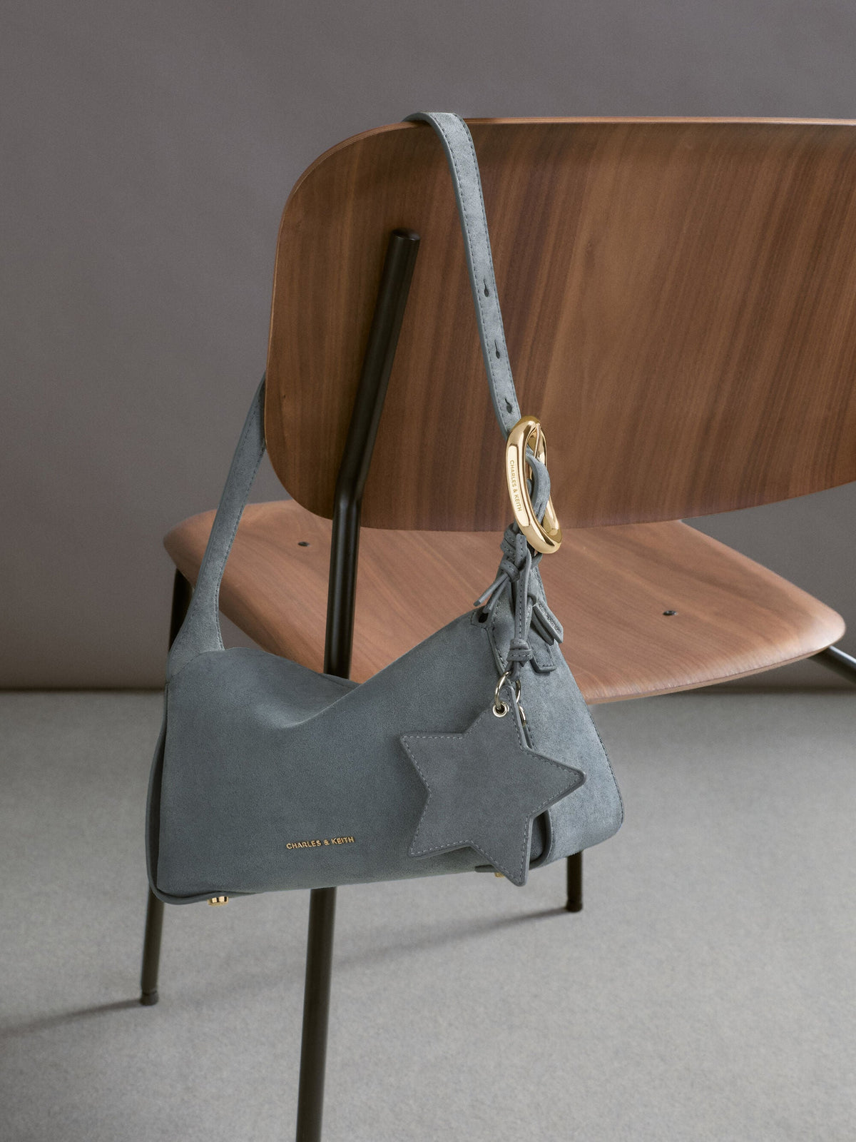CHARLES & KEITH Featured / Noane Star Mirror Charm - Smoky Blue