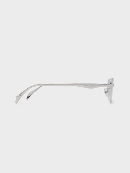 CHARLES & KEITH Trending / Celestia Rectangular Sunglasses - Silver