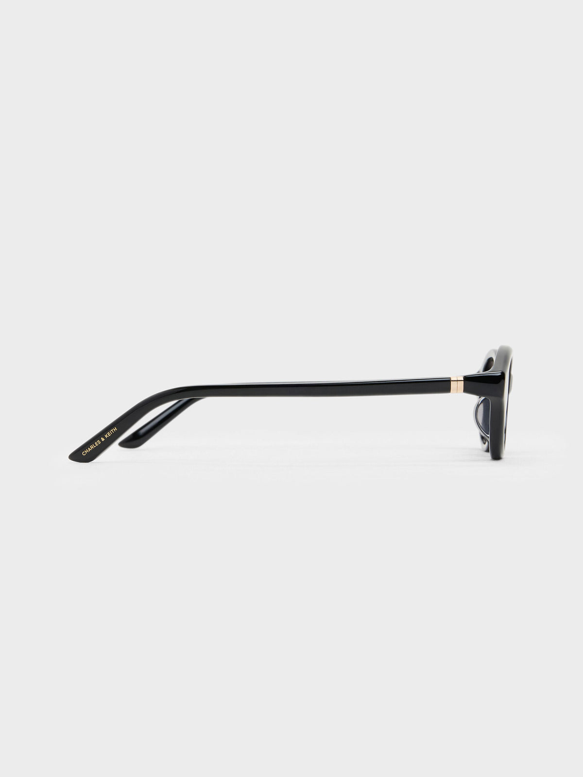 CHARLES & KEITH Best Seller / Pecola Oval Sunglasses - Black