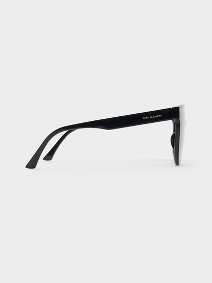 CHARLES & KEITH Trusted / Brea Foldable Aviator Sunglasses - Black