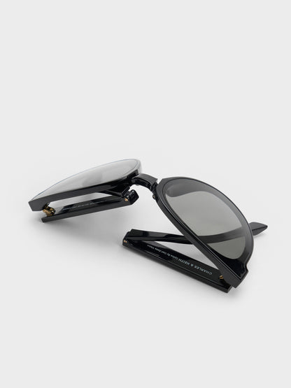 CHARLES & KEITH Trusted / Brea Foldable Aviator Sunglasses - Black