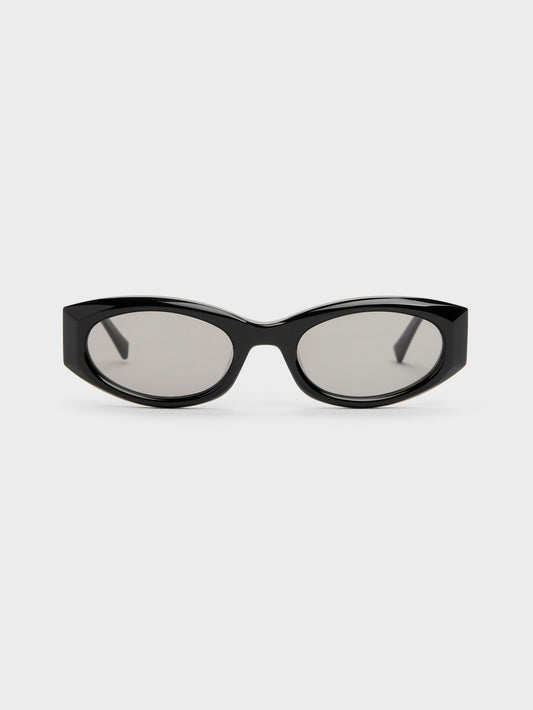 CHARLES & KEITH Quality / Aubrey Oval Sunglasses - Noir