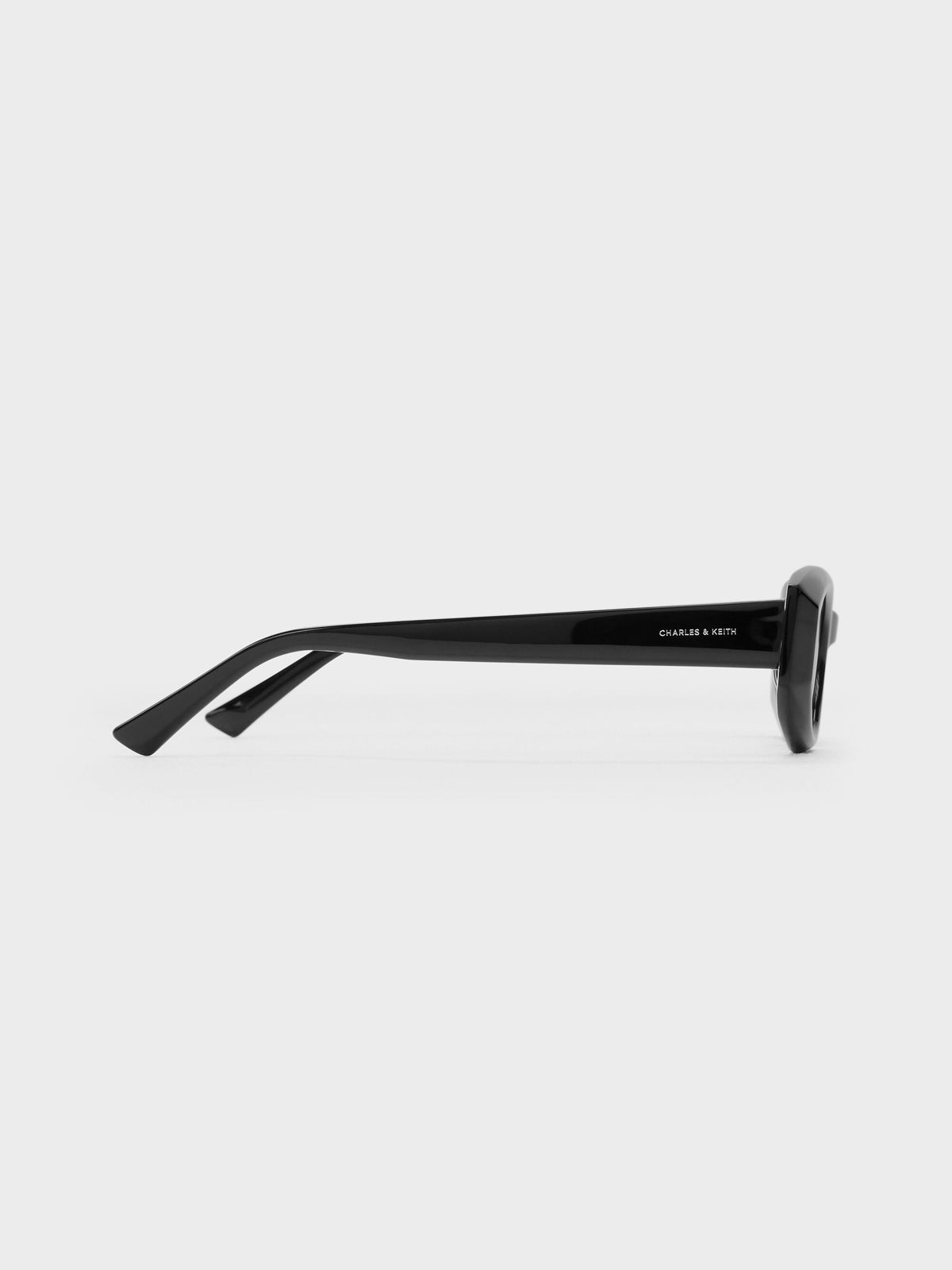 CHARLES & KEITH Quality / Aubrey Oval Sunglasses - Noir