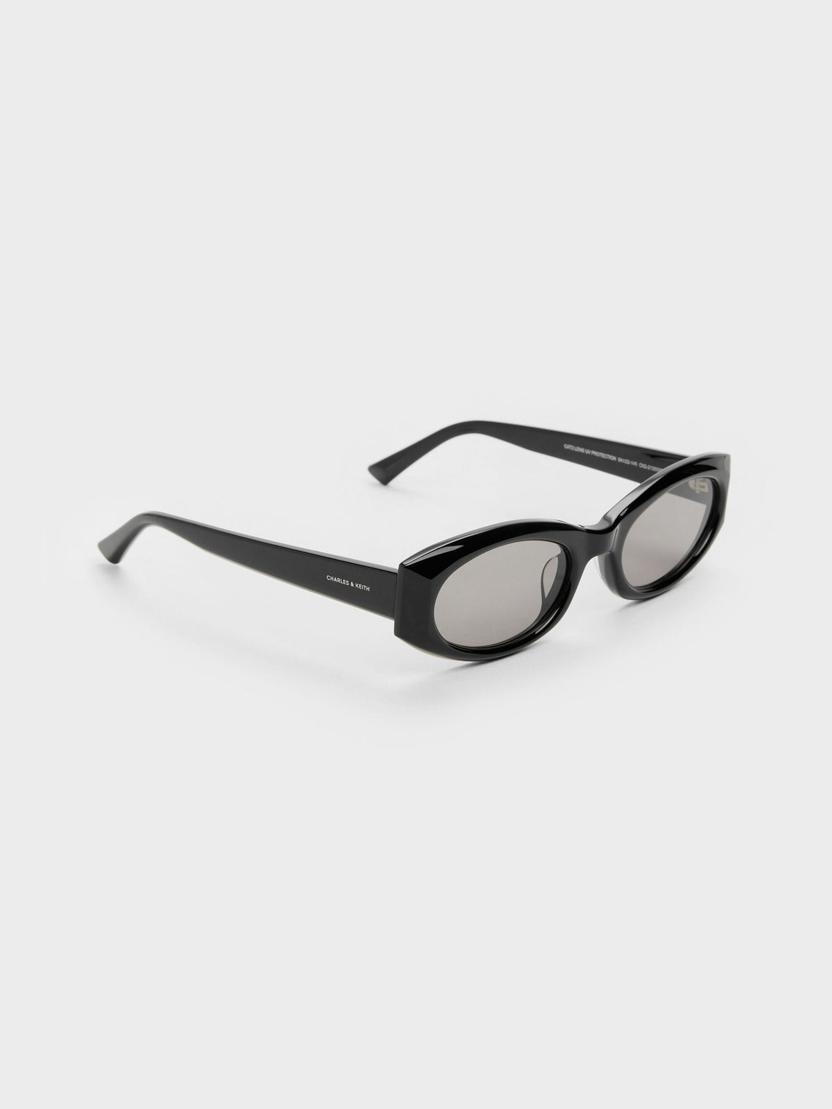 CHARLES & KEITH Quality / Aubrey Oval Sunglasses - Noir