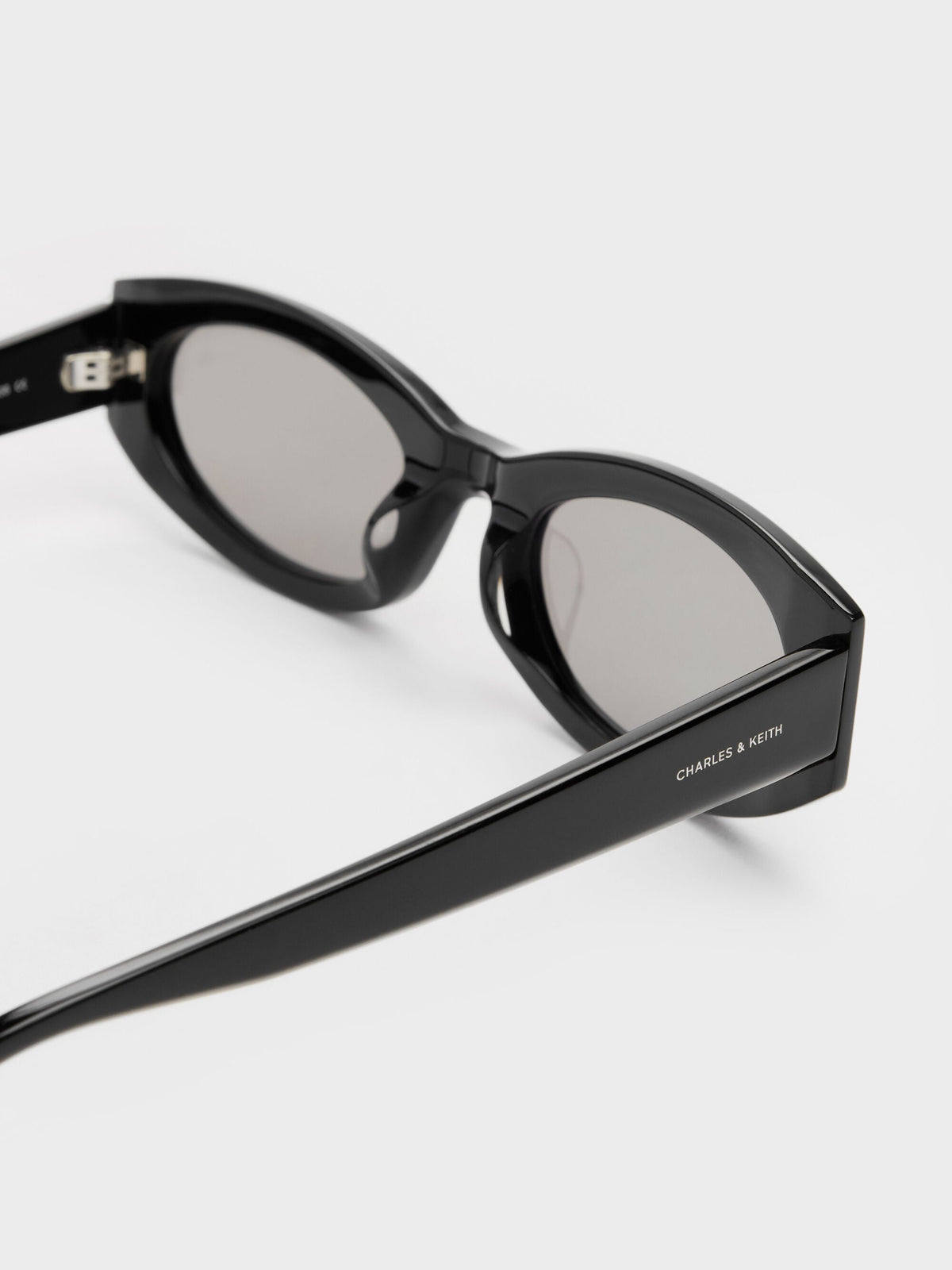 CHARLES & KEITH Quality / Aubrey Oval Sunglasses - Noir