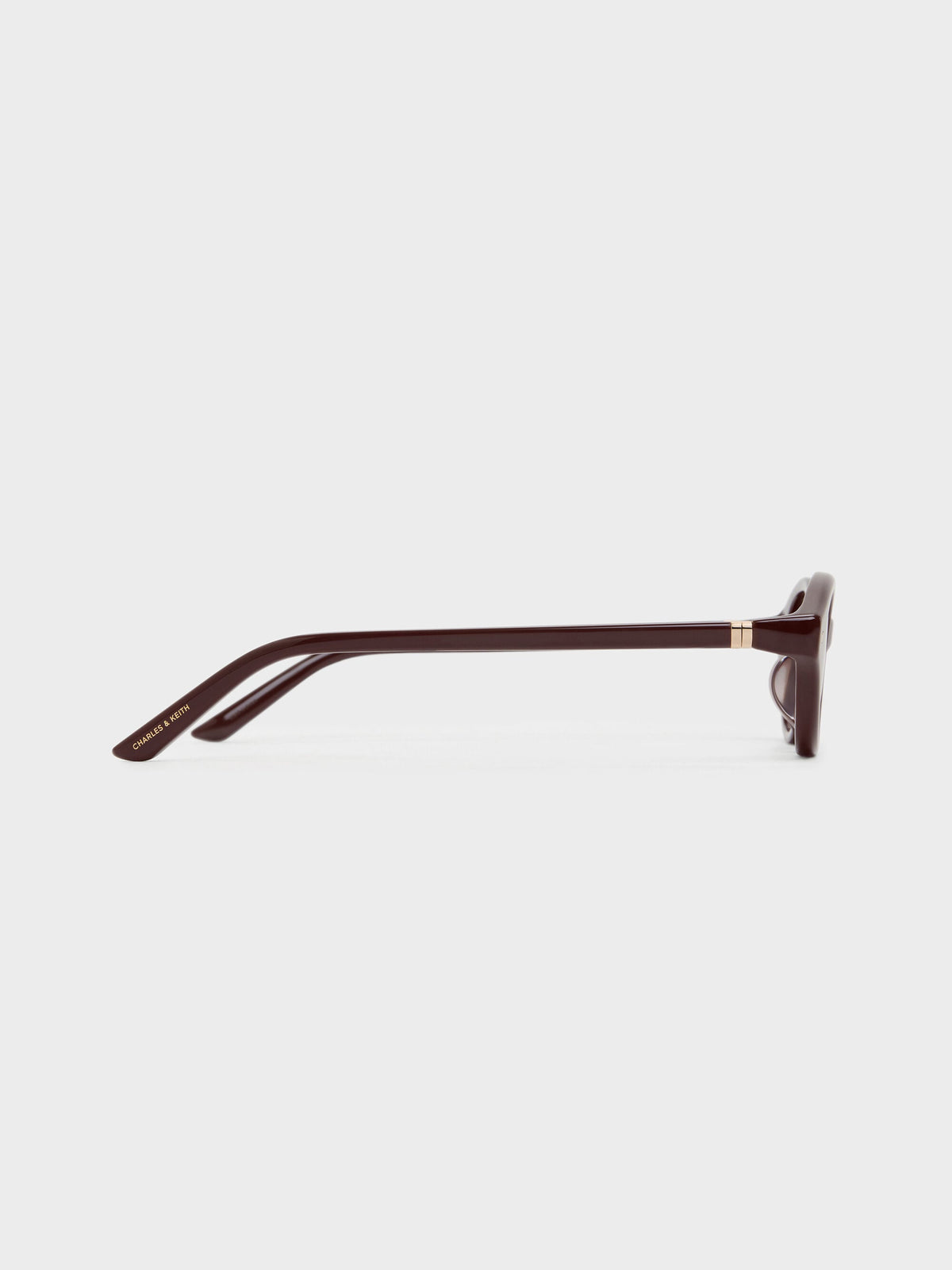CHARLES & KEITH Sale / Pecola Oval Sunglasses - Wineberry Red