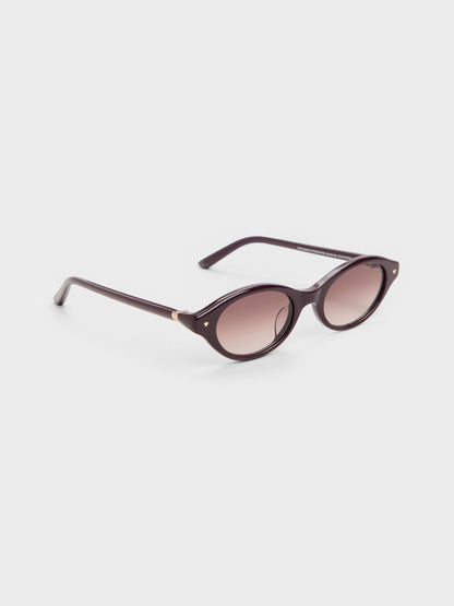 CHARLES & KEITH Sale / Pecola Oval Sunglasses - Wineberry Red