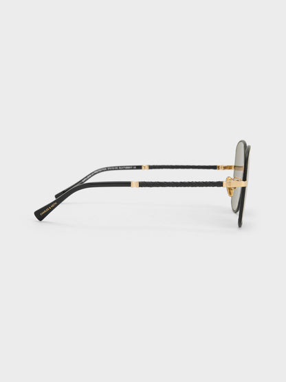 CHARLES & KEITH Recommended / Ivette Butterfly Sunglasses - Black