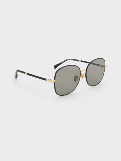 CHARLES & KEITH Recommended / Ivette Butterfly Sunglasses - Black