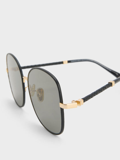 CHARLES & KEITH Recommended / Ivette Butterfly Sunglasses - Black